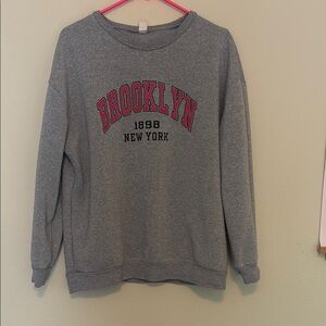 Gray Brooklyn New York Sweatshirt